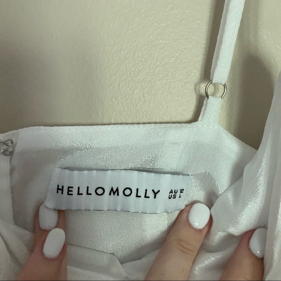 Hello Molly Mini Cut Out Dress White - Picture 9 of 9